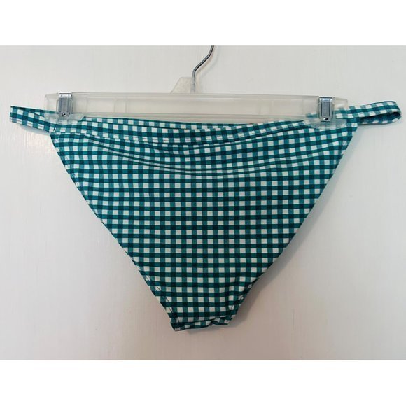 Topshop Green Gingham new without tag Swim Bikini Bottoms size 8 - Picture 3 of 8